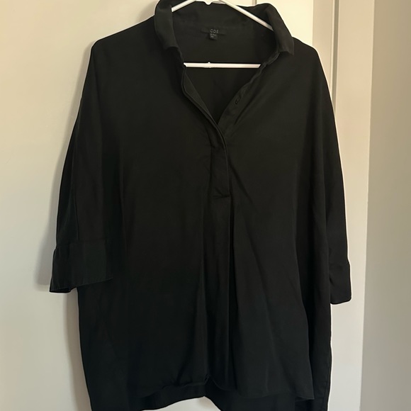 COS Aline Oversized Black Shirt - Picture 5 of 5